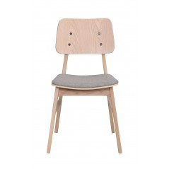 RO Nagano Chair Whitewash/Light Grey